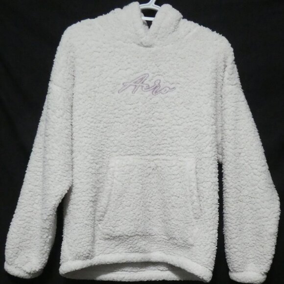 AERO | medium | Teddy / Sherpa Pullover Hoodie | Kangaroo Pocket - Picture 2 of 15